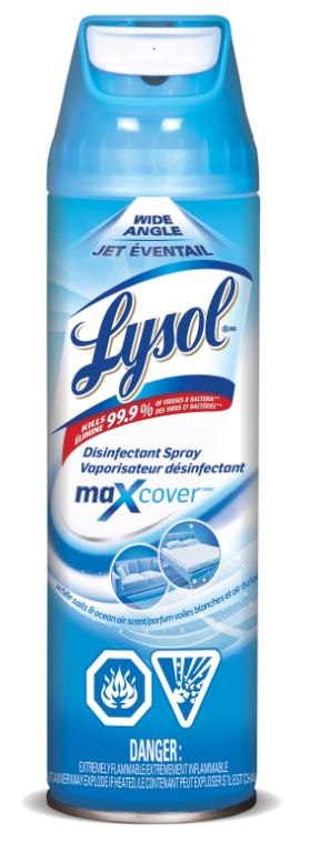 LYSOL Max Cover Disinfectant Spray  White Sails  Ocean Air Canada